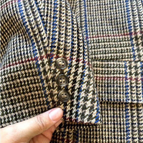 VTG SMITH'S BERMUDA Alexanders of Scotland 100% Lambswool Tweed Plaid Blazer - Picture 5 of 16
